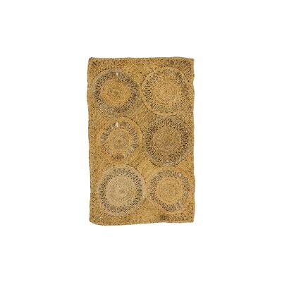 ALFOMBRA YUTE TEJIDA A MANO 90X150CM JERICO
