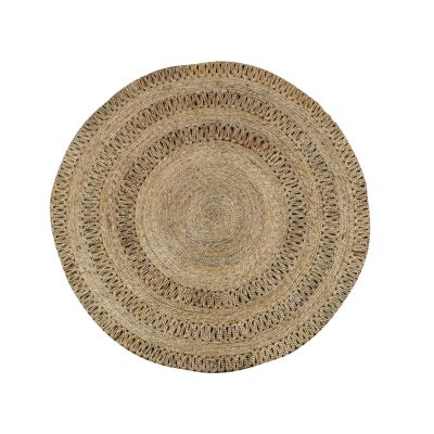 Handwoven jute rug diameter 120cm jerico