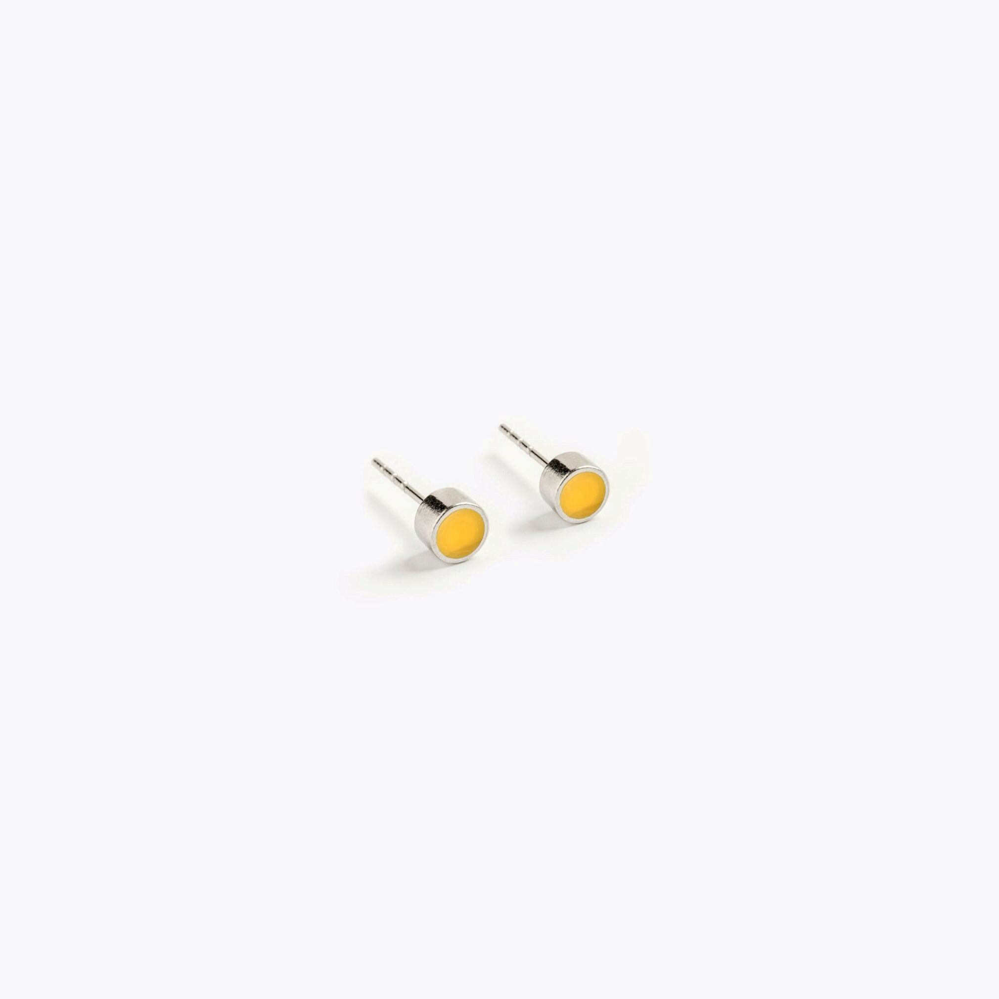 Chloe Yellow Stud Earrings