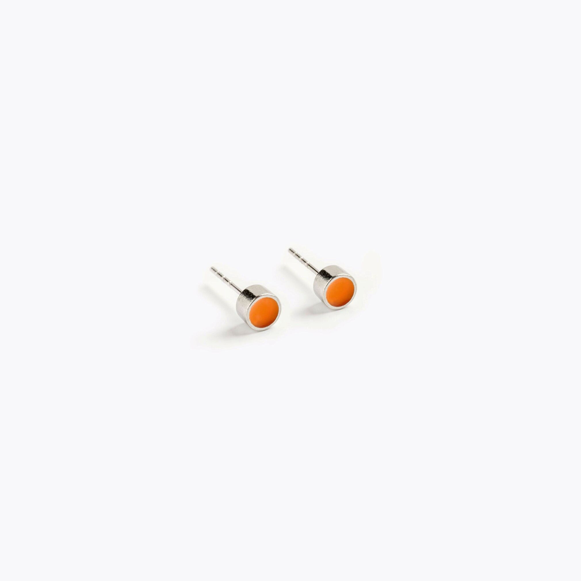 Chloe Orange Stud Earrings