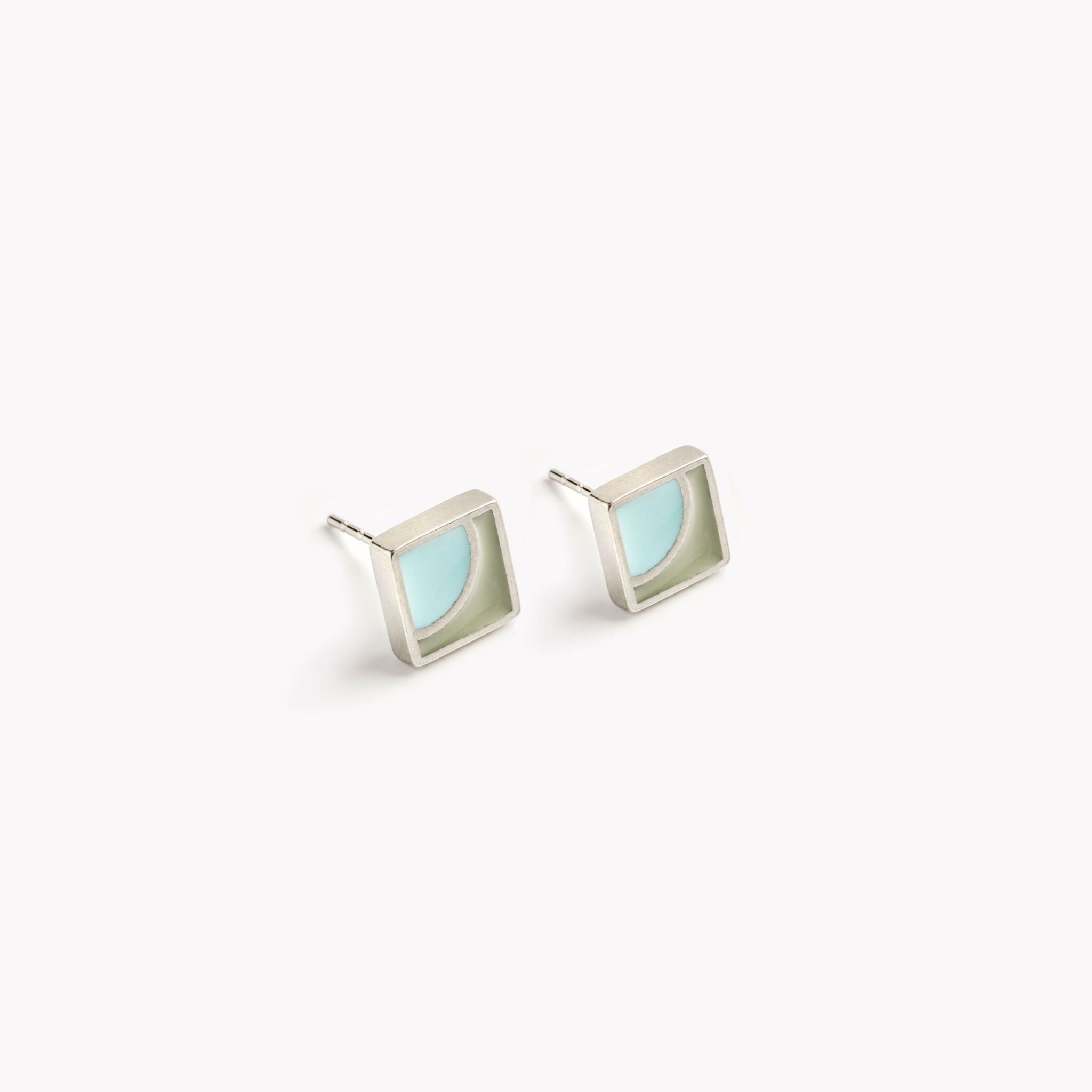 Solva Stud Earrings Turquoise