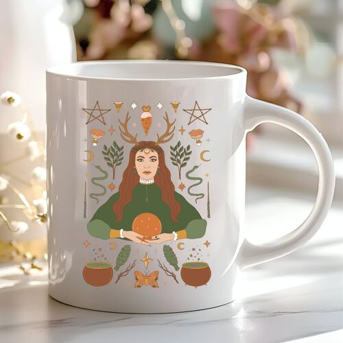 Mug en céramique Magicienne de la Forêt