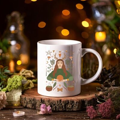 Tazza in ceramica del Mago della Foresta