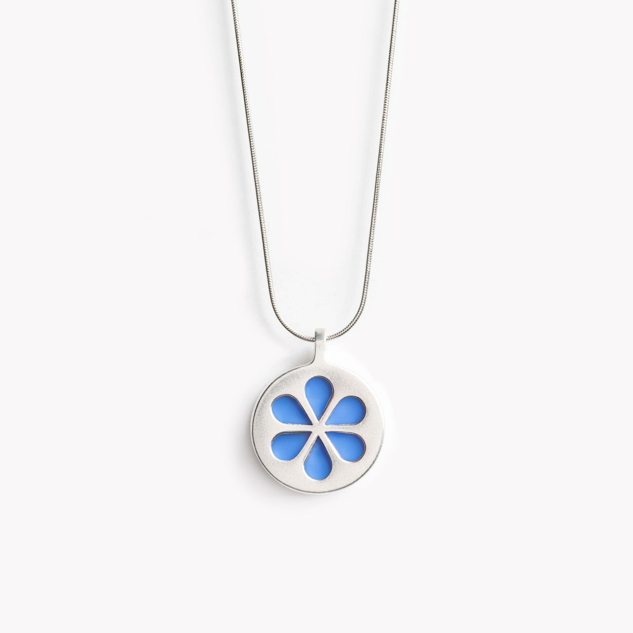 Collana blu orchidea