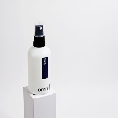 Brume d'ambiance Omni Night - 100 ml - Cuir, Pivoine + Vanille