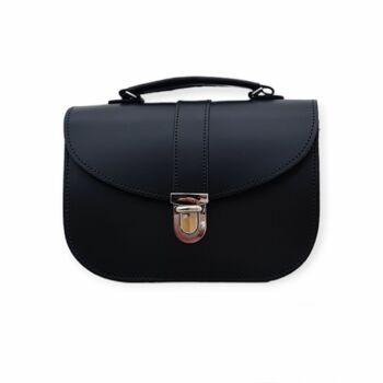 Sac en cuir fait main Olympia - Noir 1