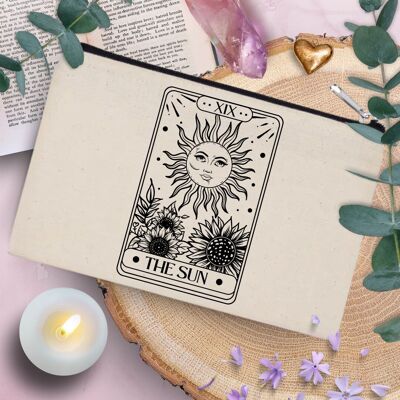 Estuche algodon 20X12cm Carta Tarot El Sol