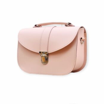 Sac en cuir fait main Olympia - Rose fleur de cerisier 2