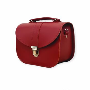 Sac en cuir fait main Olympia - Rouge 2