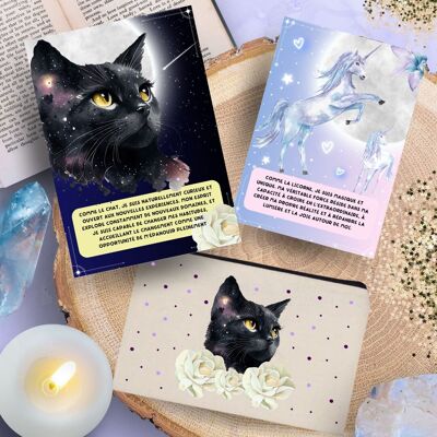 Tarjetas de afirmación positiva de Animals of Light (32 tarjetas + estuche de almacenamiento)