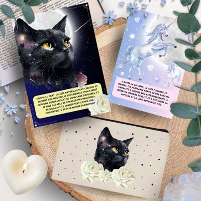 Tarjetas de afirmación positiva de Animals of Light (32 tarjetas + estuche de almacenamiento)