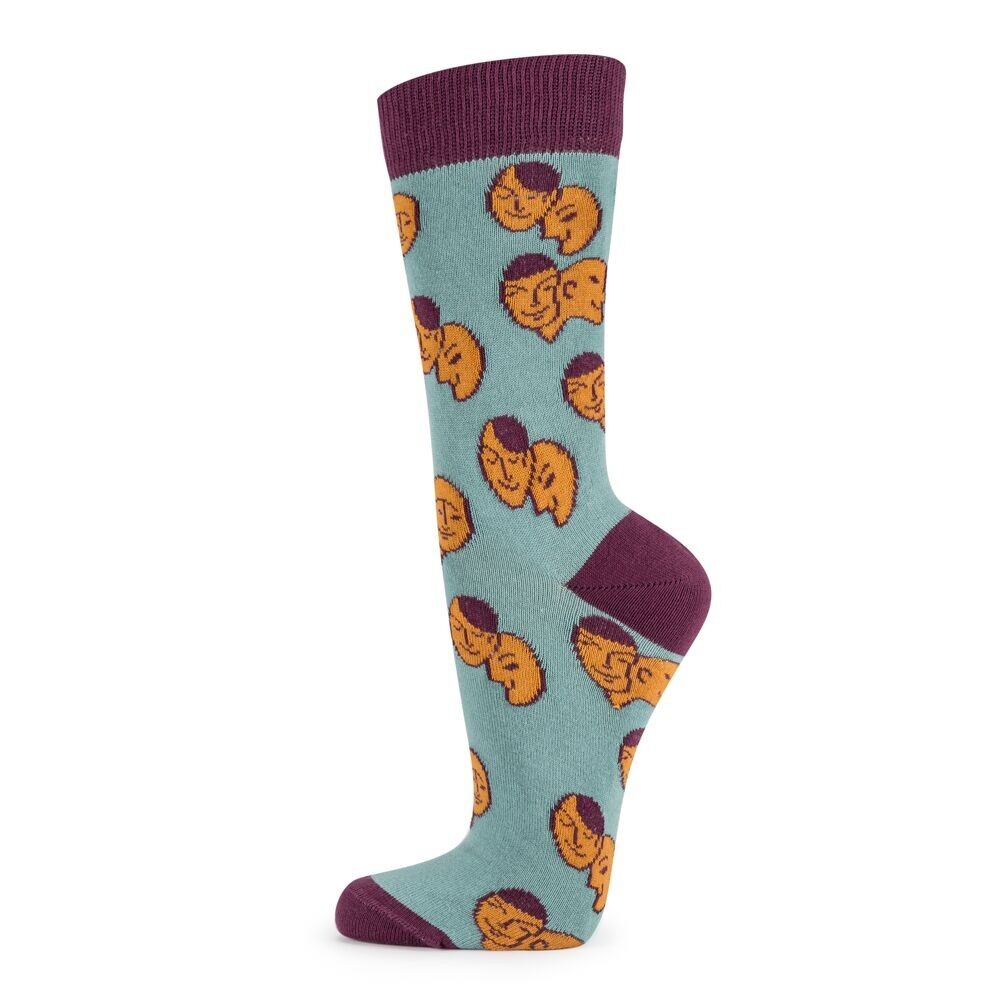 Bio-Baumwollsocken Grüne Gesichter Fair Trade 35-38