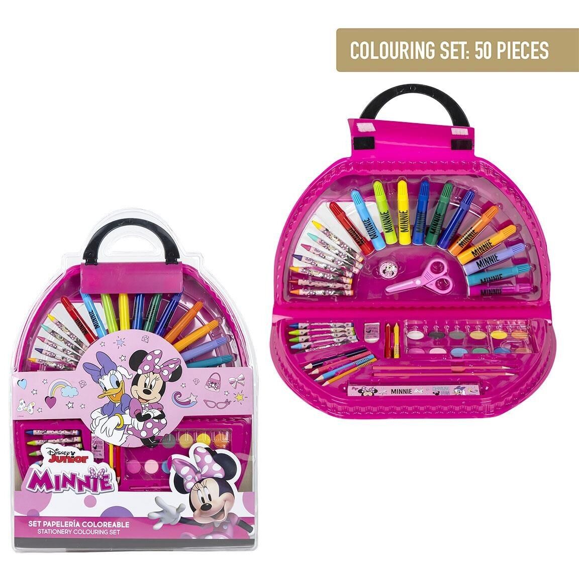ENSEMBLE DE PAPETERIE COLORABLE 50 PIÈCES MINNIE - 2700000818