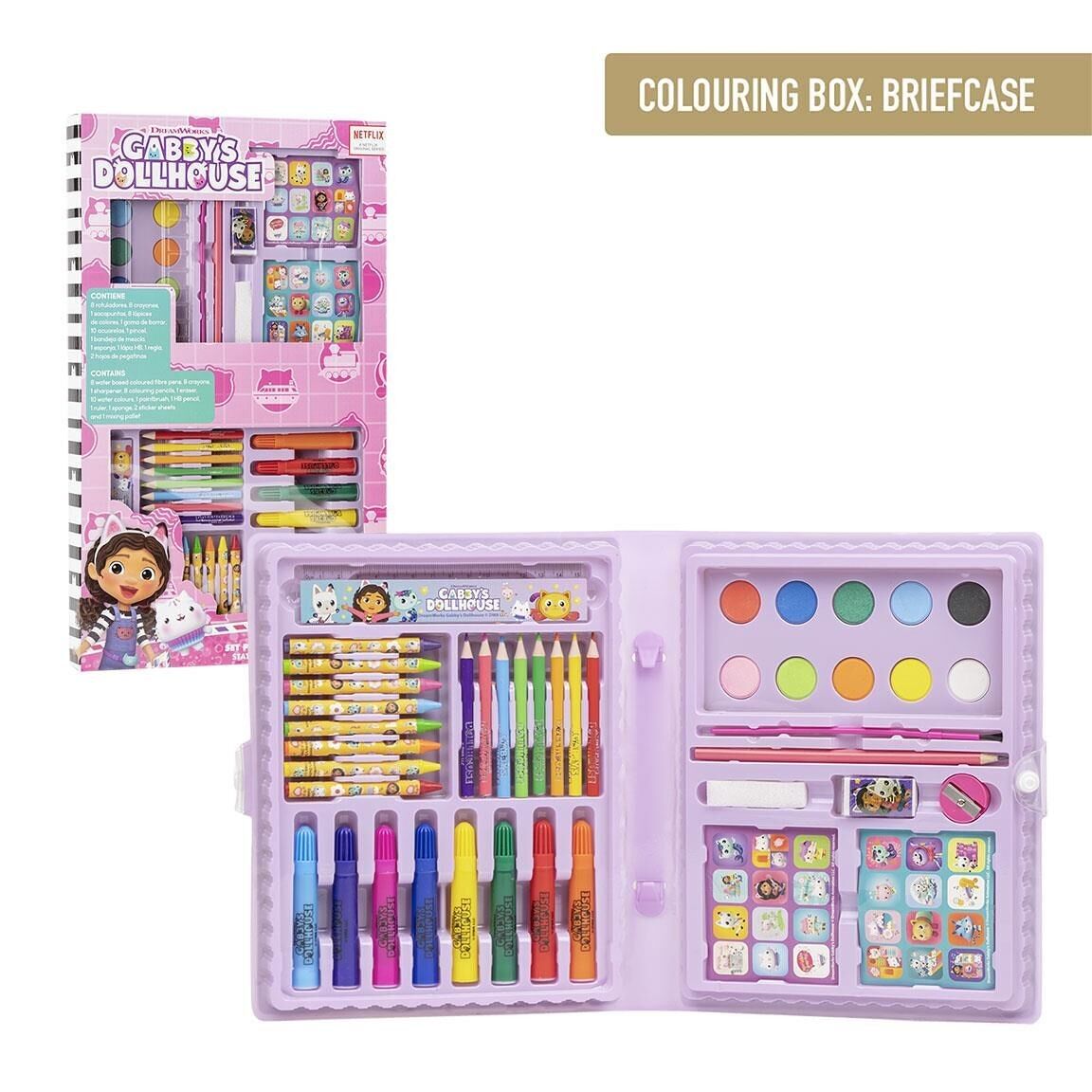 SET DE PAPETERIE COLORABLE BOITE MAISON DE POUPÉE GABBY - 2700000844