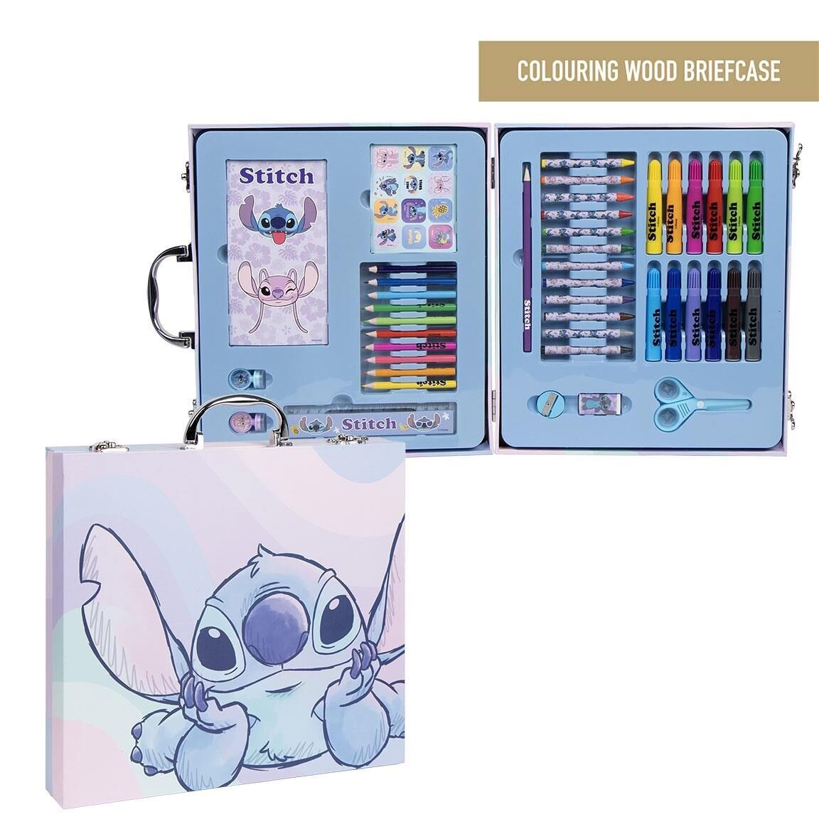 ENSEMBLE DE PAPETERIE COLORABLE MALETTE STITCH - 2700001236