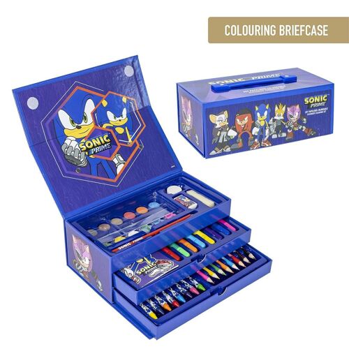 SET PAPELERÍA COLOREABLE MALETÍN SONIC PRIME - 2700001216