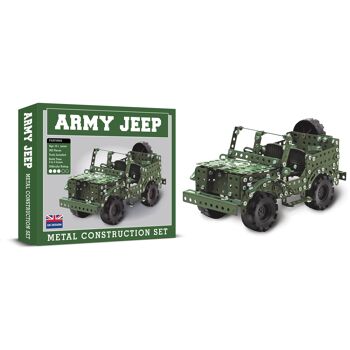 Ensemble de construction en métal pour jeep de l'armée 3
