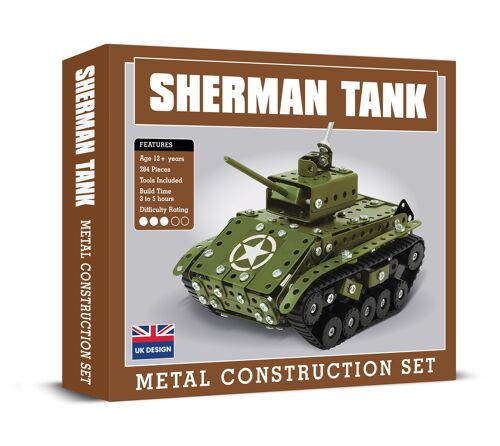 Sherman Tank Metal Construction Set