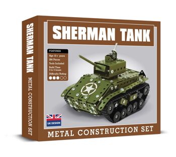 Ensemble de construction en métal Sherman Tank 1