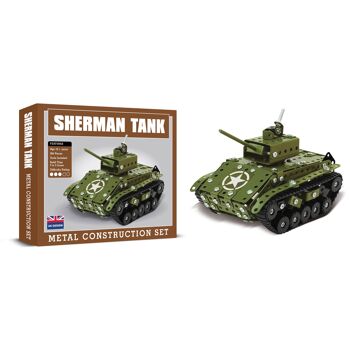 Ensemble de construction en métal Sherman Tank 3