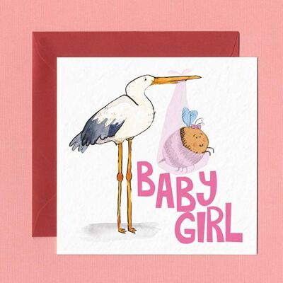Baby girl stork