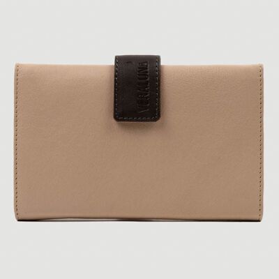 Cartera Piel Natural Myriad Producto de Comercio Justo