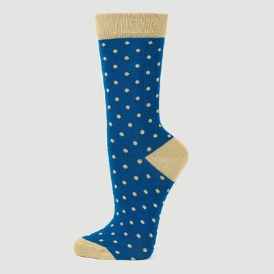 Chaussettes Coton Bio Pois 43-46