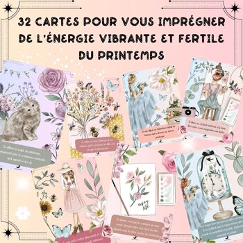Cartes d'affirmations Positives Printanières "Eveil Printanier" 3