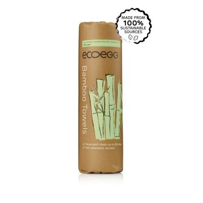 Ecoegg Bamboo - salviette detergenti - in rotolo - 20 pezzi