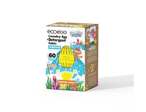 Ecoegg Wasbal - SpongeBob - Tropical Burst - Sensitive - 60 Wasjes Sensitive