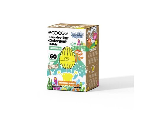 Ecoegg Wasbal - SpongeBob - Tropical Burst - Universal - 60 Wasjes Universal