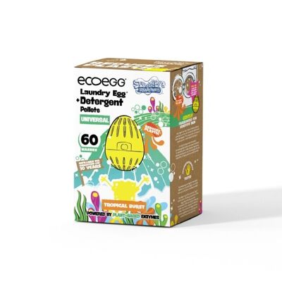 Ecoegg Waschball – SpongeBob – Tropical Burst – Universal – 60 Waschgänge Universal
