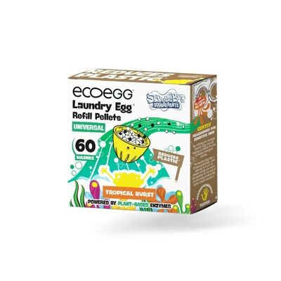 Recambio Ecoegg - Bob Esponja - Tropical Burst - Universal - Recambio 60 Lavados - Universal