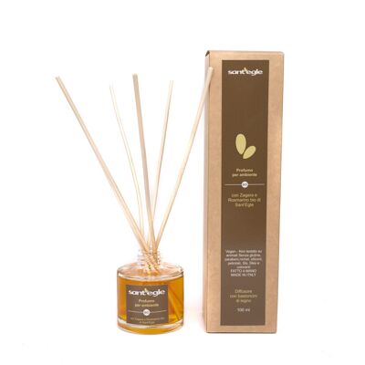 Fragrance Diffuser for Organic Environment with Orange Blossom and Rosemary, 100 ml