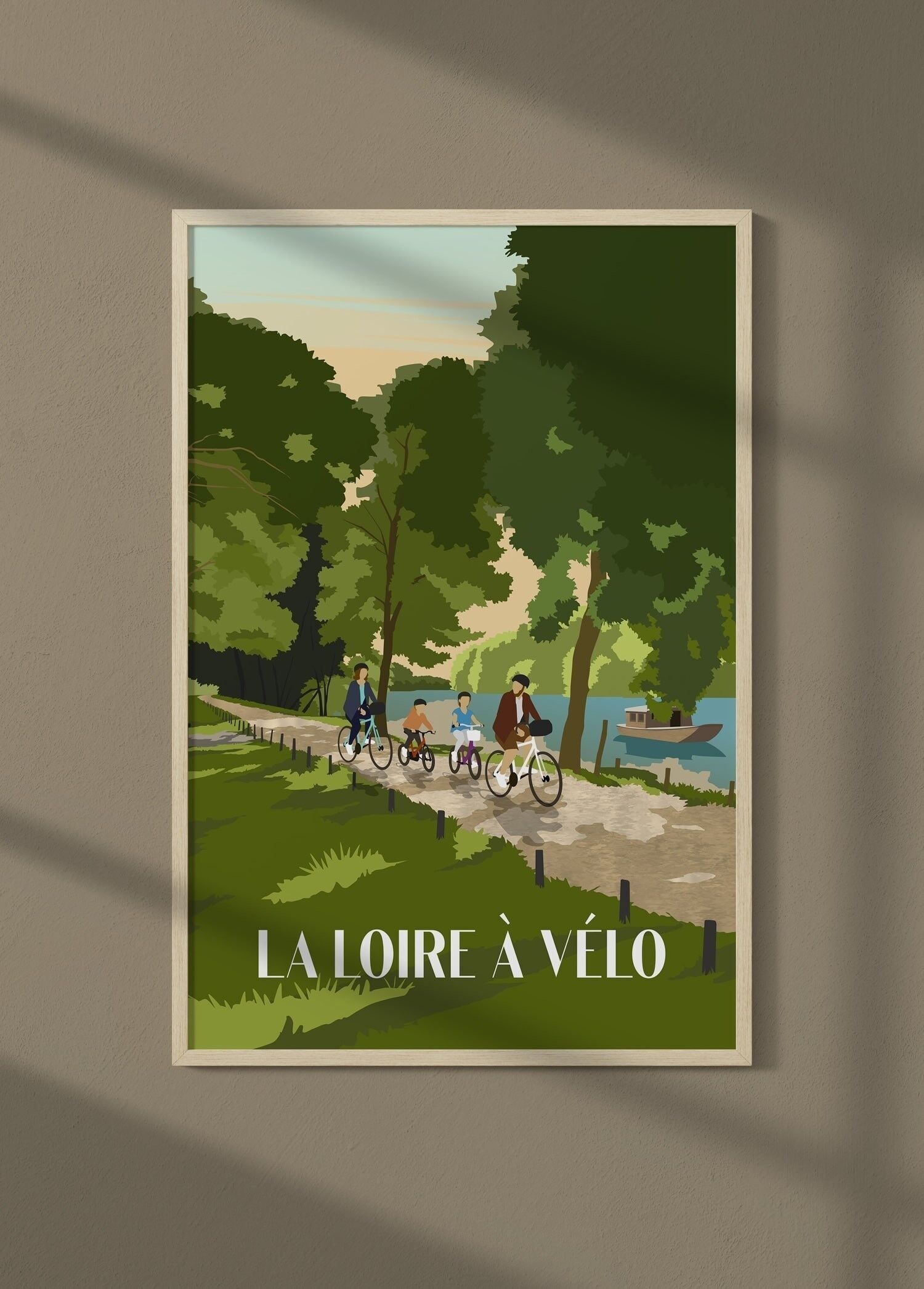 Poster La Loira in bicicletta