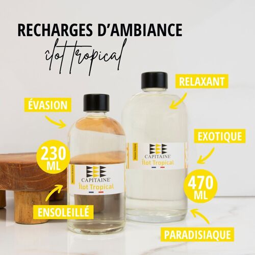 Recharge Parfum d'Ambiance - Ilot Tropical (230 ou 470ml)