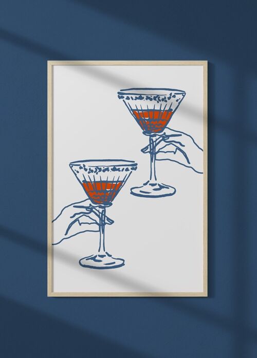 Affiche Verres à cocktail