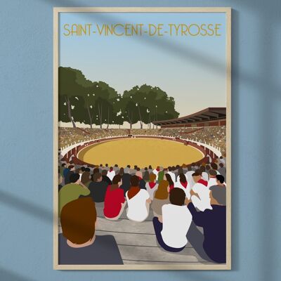 Cartel de la ciudad de Saint-Vincent-de-Tyrosse