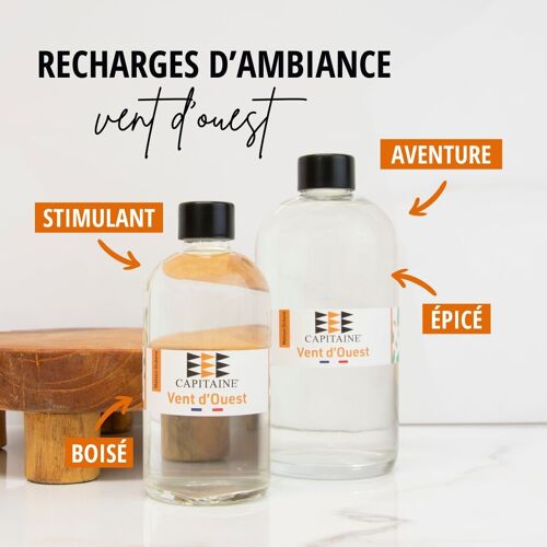 Recharge Parfum d'Ambiance - Vent d'Ouest (230 ou 470ml)