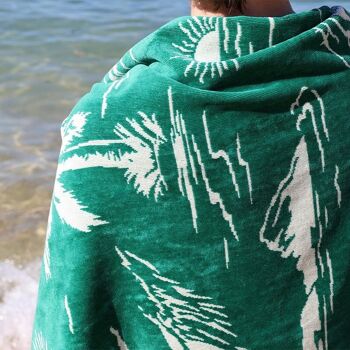 Drap de plage Surfean Vert Emeraude 9