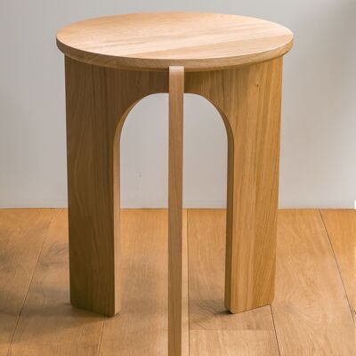 Tavolino - Arco in legno di rovere