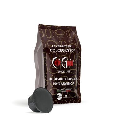 100 DOLCE GUSTO-KOMPATIBLE KAPSELN* 100 % ARABICA-MISCHUNG