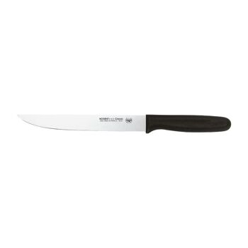 Couteau à Découper - 19 cm Lame Lisse - Noir - Avec Protection | Classic Polypro | NOGENT ***
