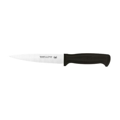 Coltello da Cucina - Lama Liscia 15 cm - Nero - Con Protezione | Polipropilene classico | NOGENTE ***