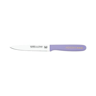 Coltello per pomodoro - Lama dentellata da 11 cm e 1 mm - Lavanda - Con protezione | Polipropilene classico | NOGENTE ***