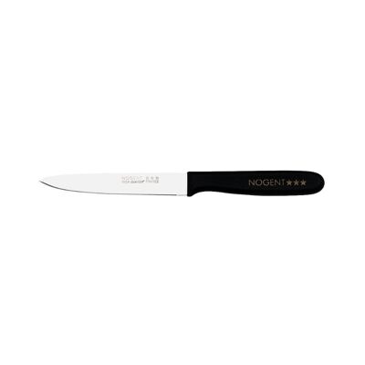 Cuchillo para tomates - Hoja con muesca de 11 cm y 1 mm - Negro - Con protección | Polipropileno clásico | NOGENTE ***