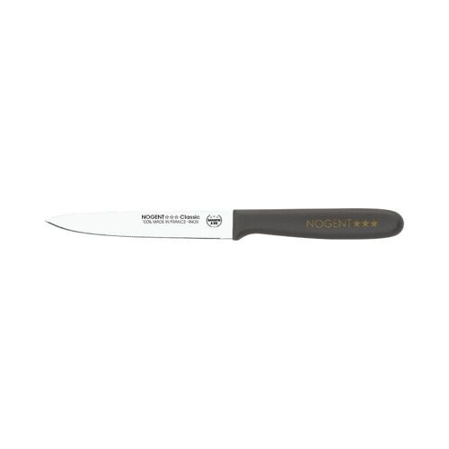 Couteau à Tomates - 11cm Lame Crantée 1mm - Taupe - Avec Protection | Classic Polypro | NOGENT ***