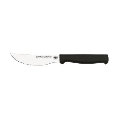 Coltello per Pizza - Lama Dentata Arrotondata da 11 cm 3 mm - Nero - Con Protezione | Polipropilene classico | NOGENTE ***
