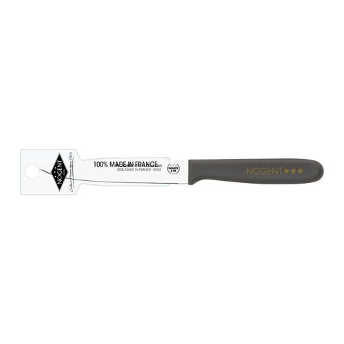 Couteau à Tomates - 11cm Lame Crantée 1mm - Taupe - Avec Étui Brochable | Classic Polypro | NOGENT ***