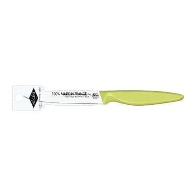 Couteau Steak - 11 cm Lame Double Crantage Pointue - Vert - Avec Étui Brochable | Classic Pro Bio Sourcé | NOGENT ***